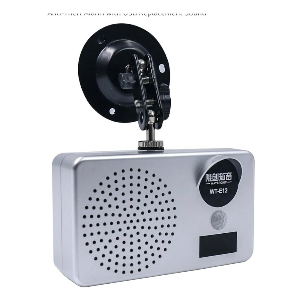 Outdoor Solar Alarm IP43 Waterproof Motion Detector Siren 100dB‎ Anti Theft New